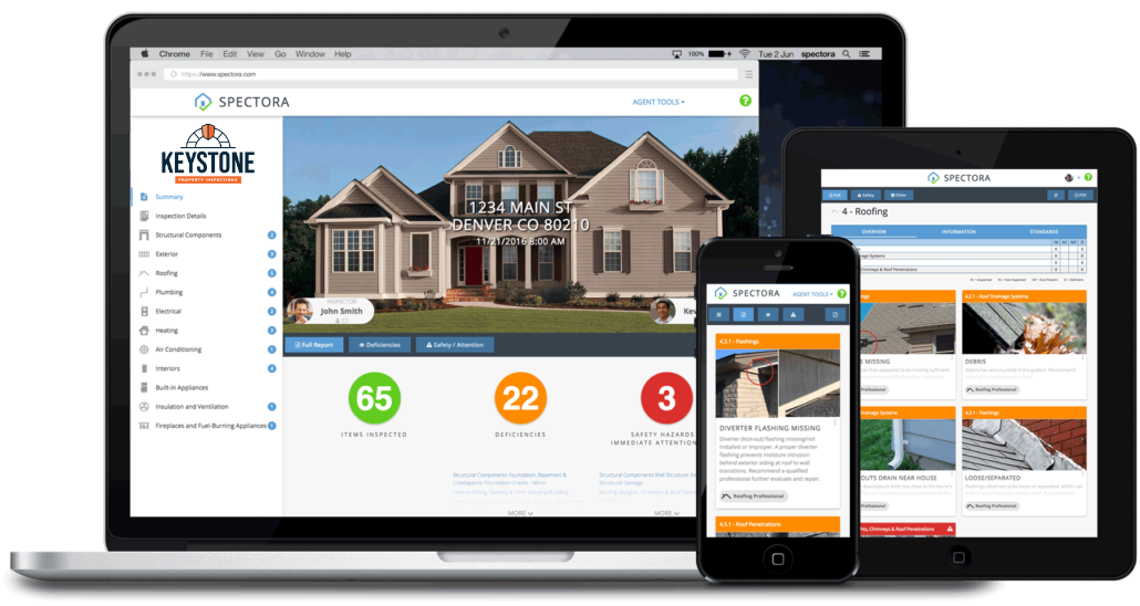 Our Spectora reports can be viewed on any device!